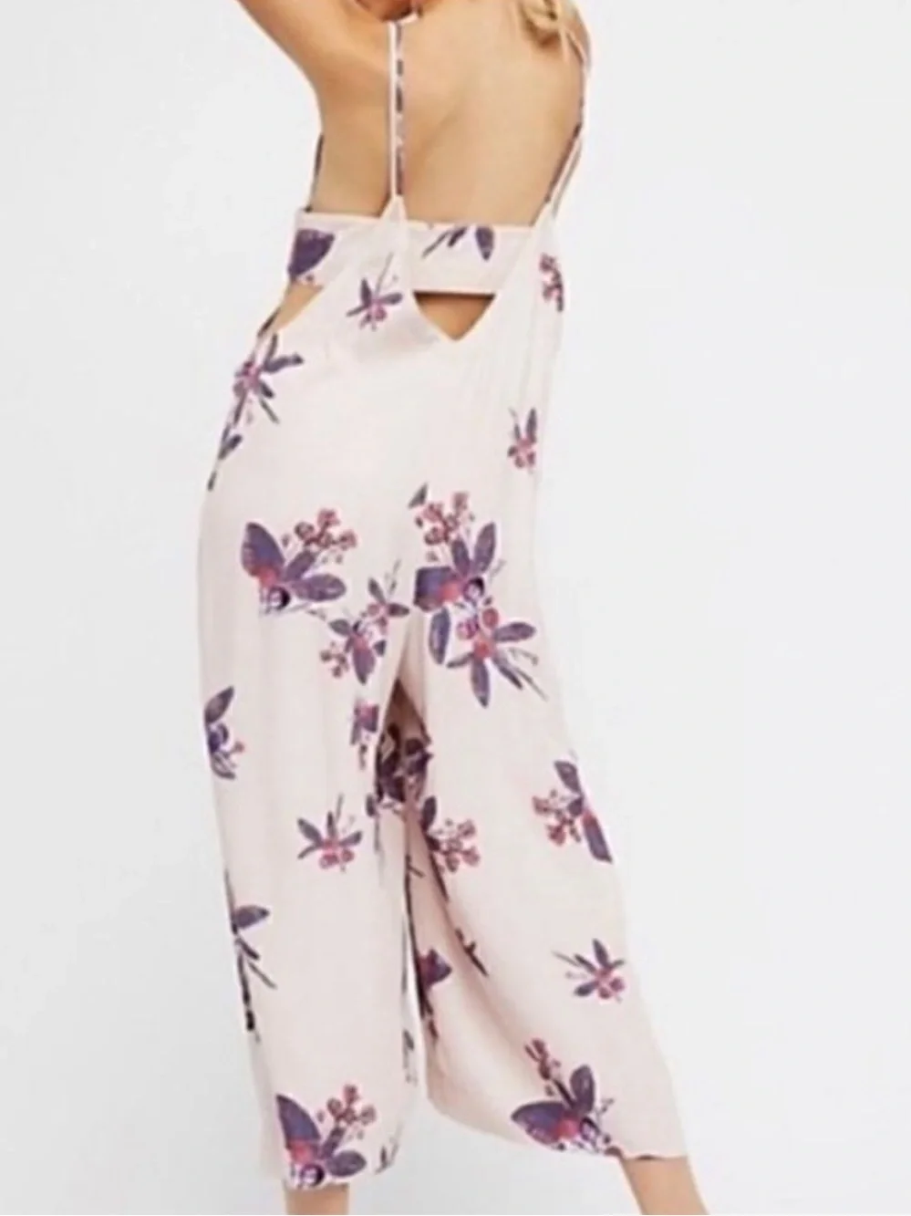 Free People Dream Big Floral Oversized Jumpsuit XS